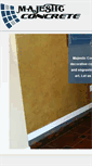 Mobile Screenshot of majesticconcrete.net
