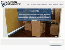 Tablet Screenshot of majesticconcrete.net